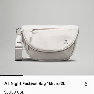 All night festival bag micro 2L